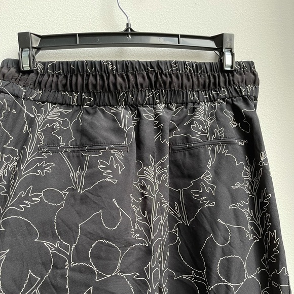 NWT Rag & Bone Harvey Floral Print Silk Wide Leg Drawstring Pants - Picture 9 of 12
